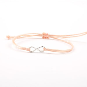 Moni náramek nekonečno lososová šňůrka