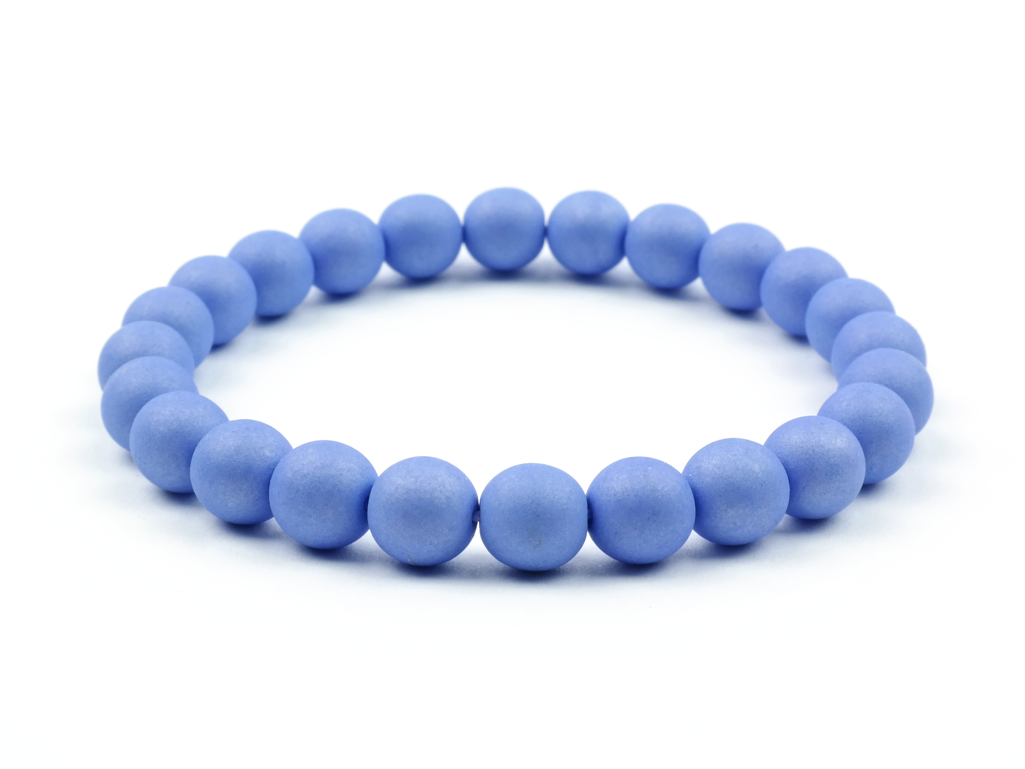 Moni dámský náramek skleněné korálky baby blue