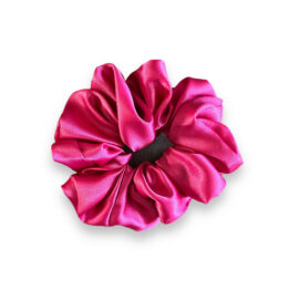 Moni saténová gumička do vlasů fuchsia L