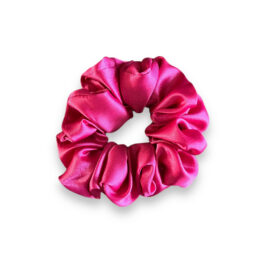 Moni saténová gumička do vlasů fuchsia M